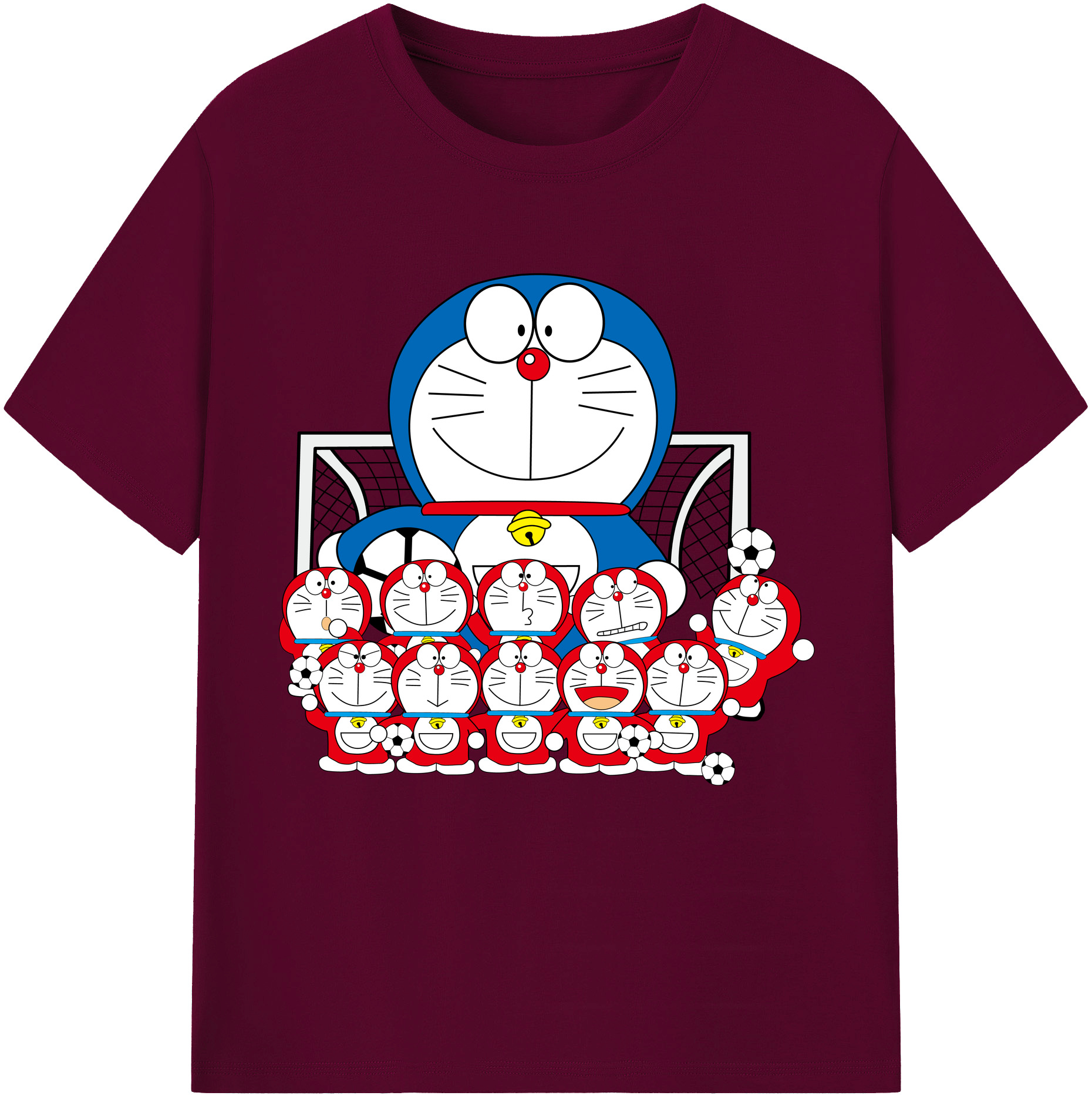 （画像用） ドラえもん Doraemon レディースカジュアルプリントTシャツ（綿100％）